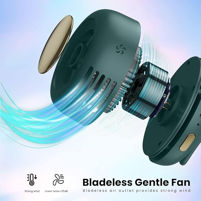 Portable Mini Bladeless Fan – Silent, Safe & Powerful Personal Cooling Device
