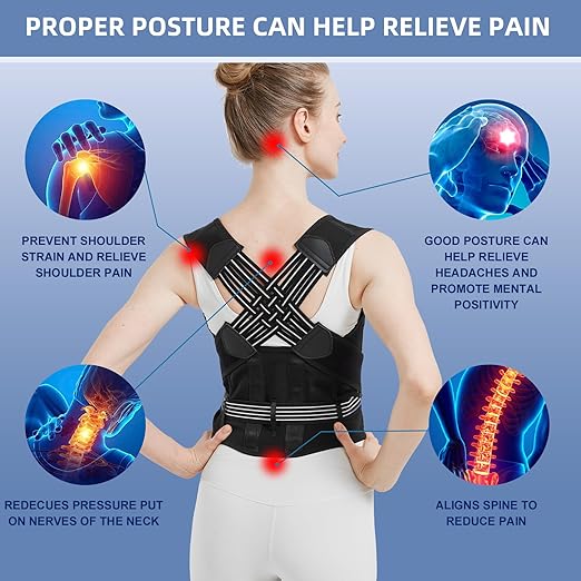 Adjustable Back Posture Corrector Belt – Relieve Pain, Improve Posture & Boost Confidence
