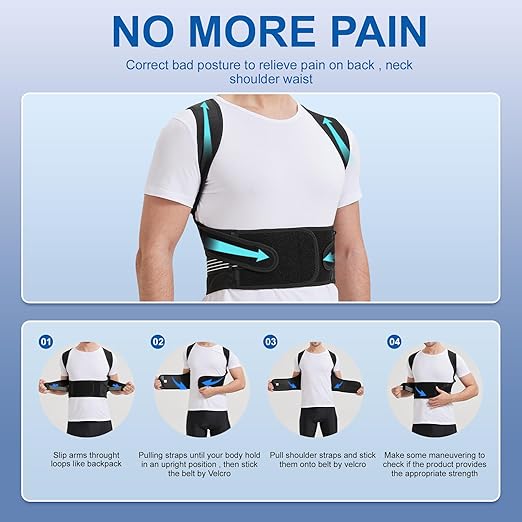 Adjustable Back Posture Corrector Belt – Relieve Pain, Improve Posture & Boost Confidence