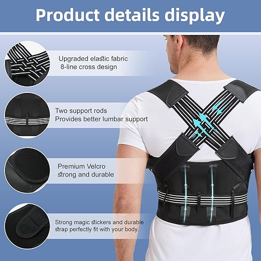 Adjustable Back Posture Corrector Belt – Relieve Pain, Improve Posture & Boost Confidence